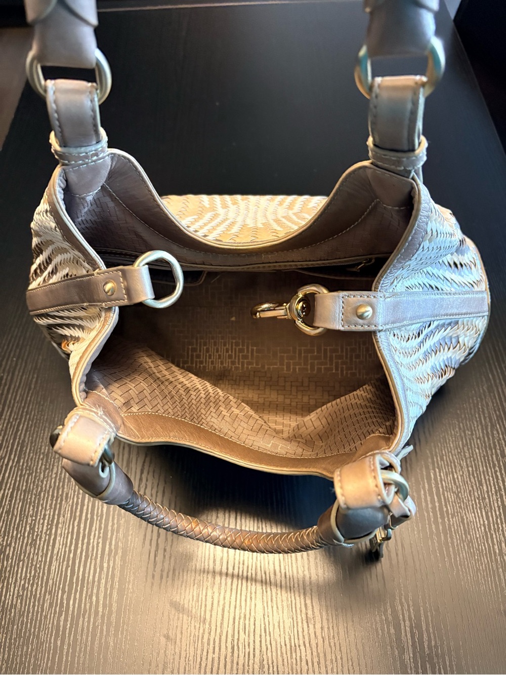 Cole Haan Woven Ombre Shoulder Bag with Dust Cover - Picture 5 of 15